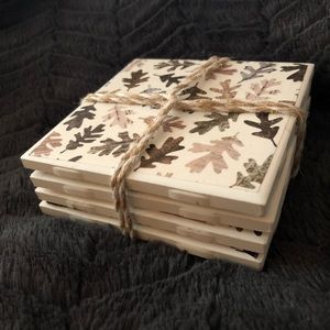 Handmade ceramic coasters